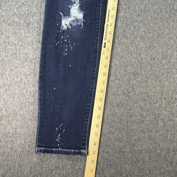 Judy Blue Jeans Womens 3 26 Boyfriend Fit Distressed Ripped Denim Pants - Picture 3 of 6